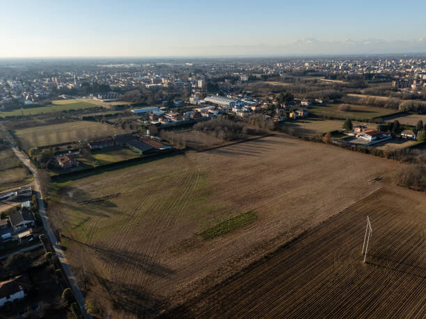 istock aerial view of cultivated fields 1860021832