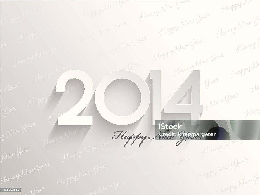 Happy new year background Simplistic background for a Happy New Year. 2014 stock vector