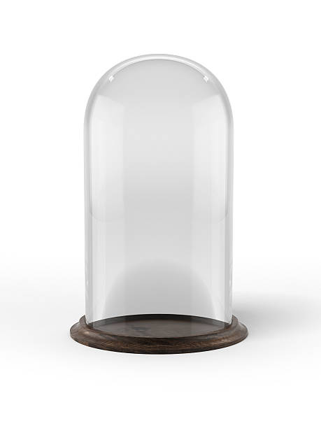 istock Glass bell with wooden base 186003845