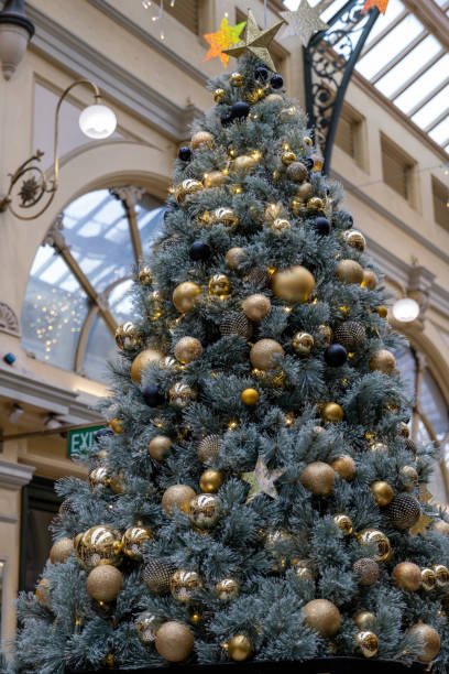 istock Modern Christmas Trees with Ornaments 1860042058