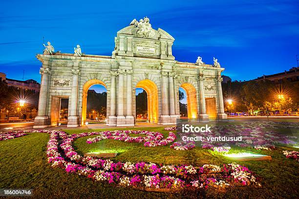 Puerta De Alcala Madrid Spain Stock Photo - Download Image Now - Alcala Gate, Arch - Architectural Feature, Architecture