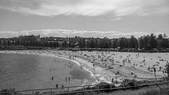 Coogee Beach in Black and White