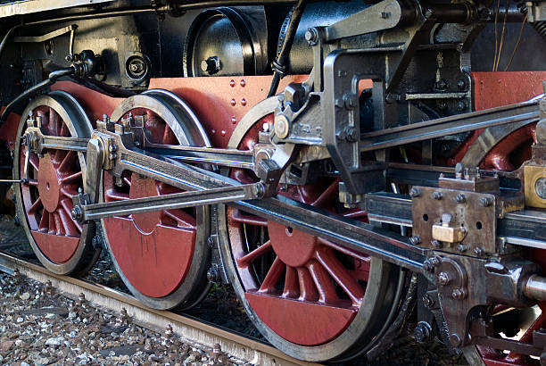 istock Steam locomotive wheels 186007487
