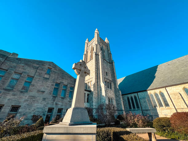istock Stately Historic Church Exterior 1860076803
