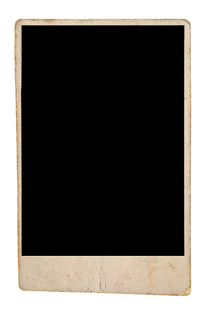istock Old photo isolated on white 186007837