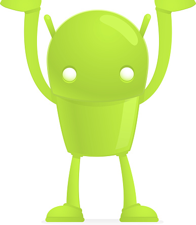 Funny Cartoon Android Stock Illustration - Download Image Now - Control,  Cute, Education - iStock