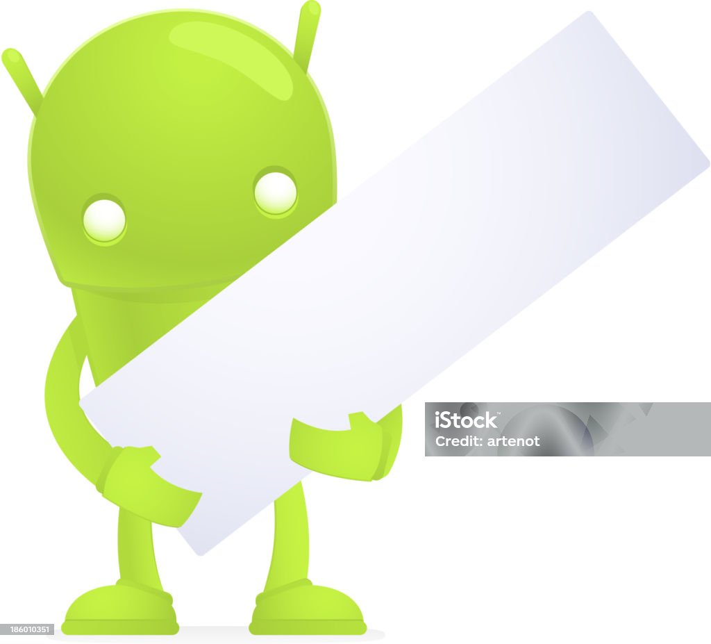 Funny Cartoon Android Stock Illustration - Download Image Now - Control,  Copy Space, Cute - iStock
