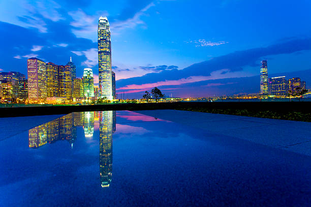istock City downtown in Hong Kong at night 186011310