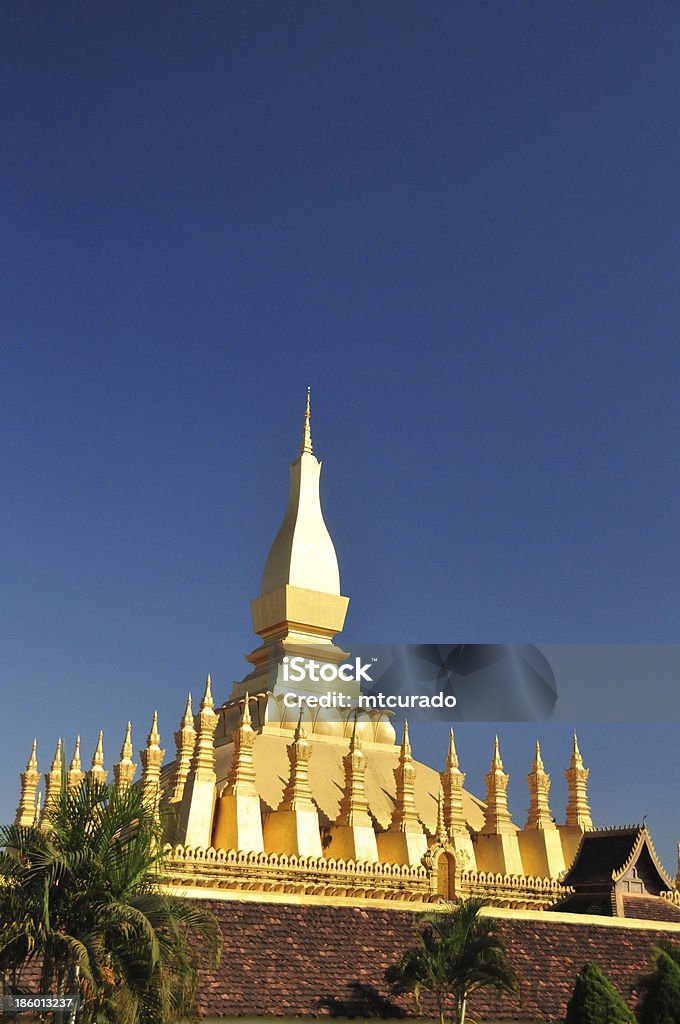 Vientiane, Laos: Pha That Luang stupa - Lizenzfrei Architektur Stock-Foto