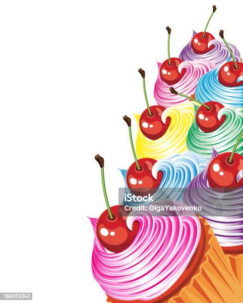 Cupcakes Stock Illustration - Download Image Now - Baked, Bakery, Beige