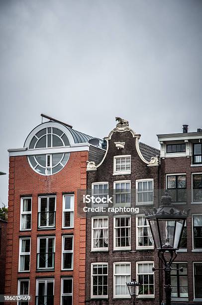 Foto de Arquitetura De Amsterdã e mais fotos de stock de Amsterdã - Amsterdã, Barcaça, Bicicleta