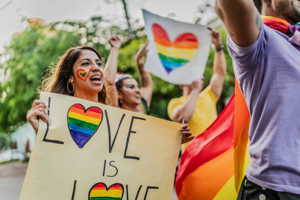 istock LGBTQIA+ people marching during social movement protesting outdoors 1860136752