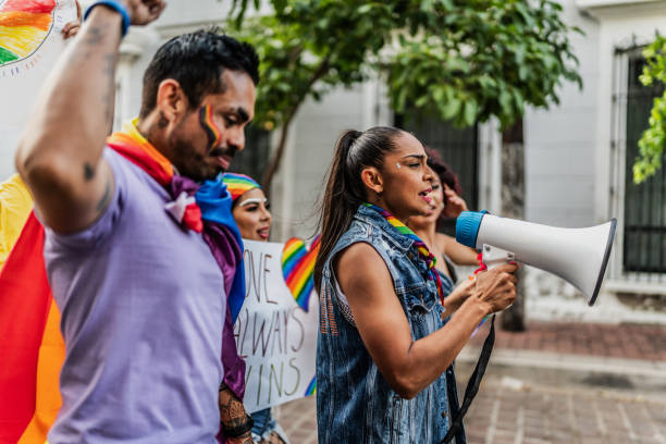 istock LGBTQIA+ people marching during social movement protesting outdoors 1860136757