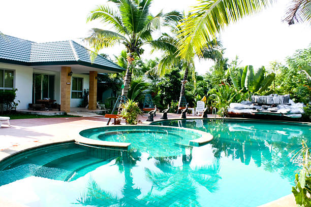 istock swimming pool in morning 186015650