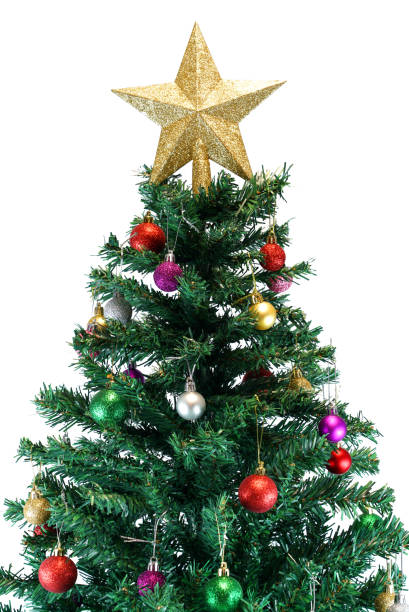 istock Close up on Christmas tree with decoration 1860160753