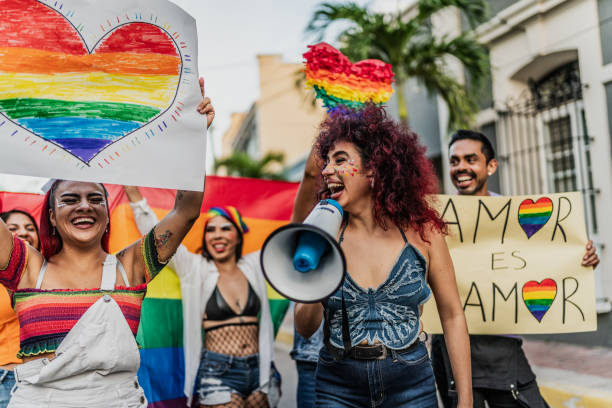 istock LGBTQIA+ people marching during social movement protesting outdoors 1860170795