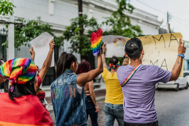 istock LGBTQIA+ people marching during social movement protesting outdoors 1860170800