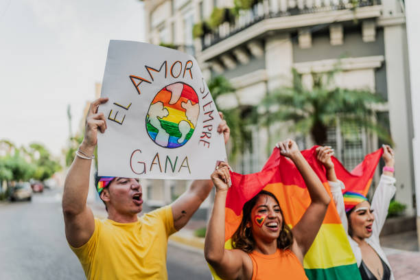 istock LGBTQIA+ people marching during social movement protesting outdoors 1860171325