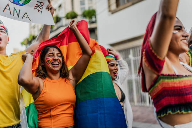 istock LGBTQIA+ people marching during social movement protesting outdoors 1860171329