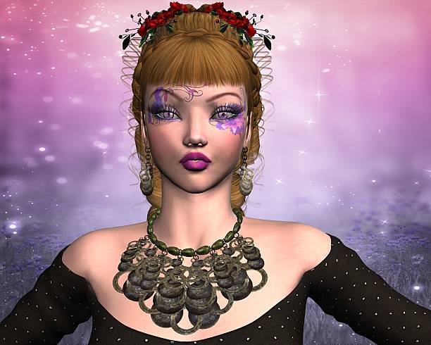 Girl with an unusual make-up