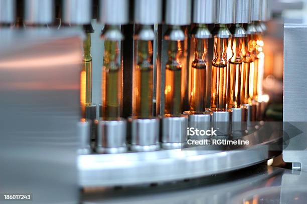 Automatic Inspection Machine Ampules Stock Photo - Download Image Now - Manufacturing, Medicine, Chemical