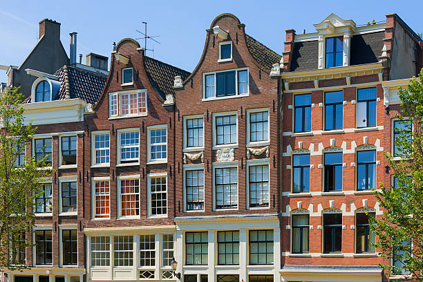 istock Historical buildings in Amsterdam 186017649