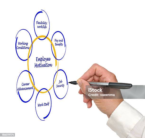 Foto de Diagrama De Motivação De Funcionários e mais fotos de stock de Adulto - Adulto, Apresentação - Discurso, Conceito