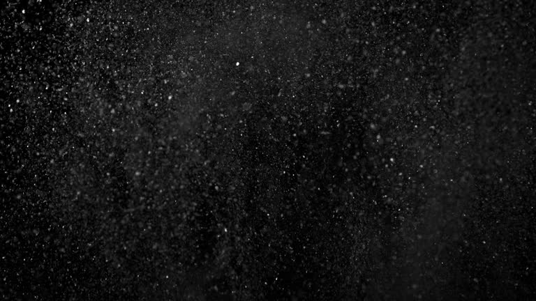 Super Slow Motion Shot of Abstract Glittering Coal Background at 1000fps.