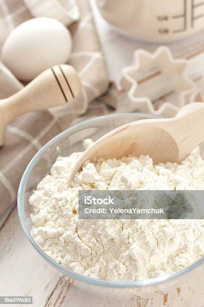 Flour Stock Photo - Download Image Now - Baking, Bowl, Brown