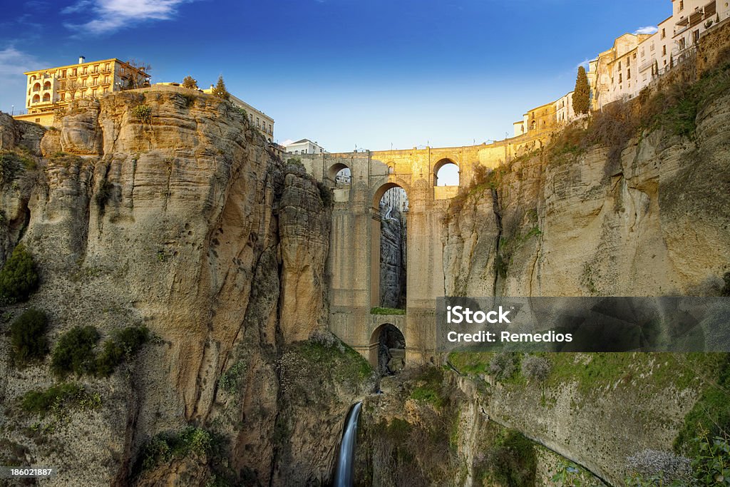 The village of Ronda in Andalusia The village of Ronda in Andalusia, Spain. This photo made by HDR technic Ancient Stock Photo