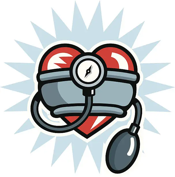 Vector illustration of blood pressure