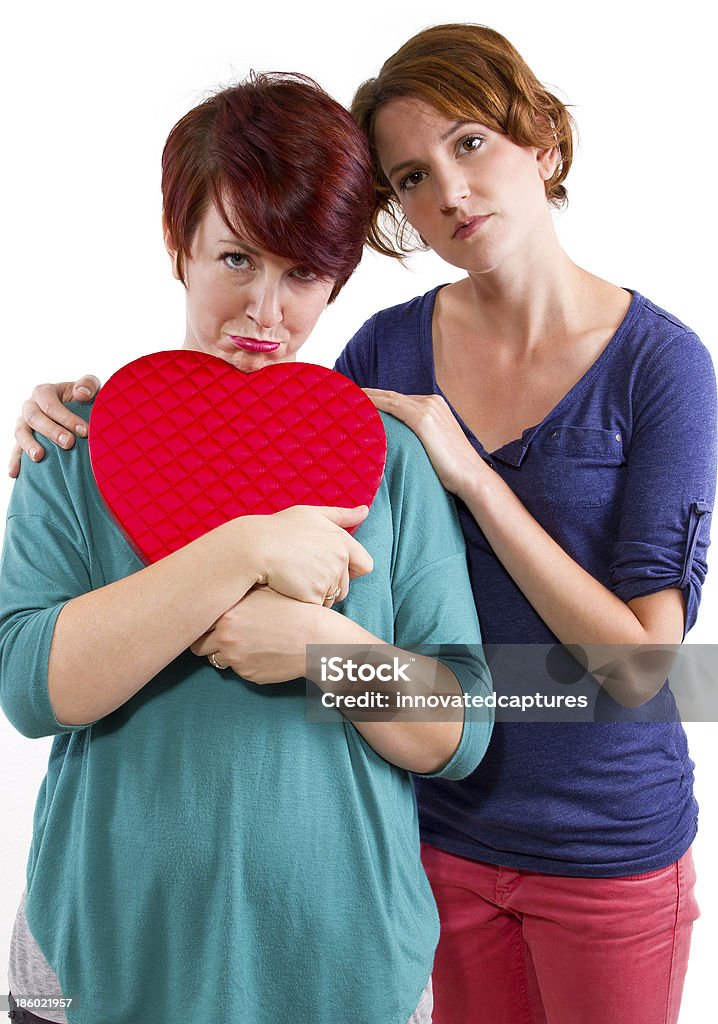 Consolar amigos com um coração partido - Royalty-free Adolescente Foto de stock