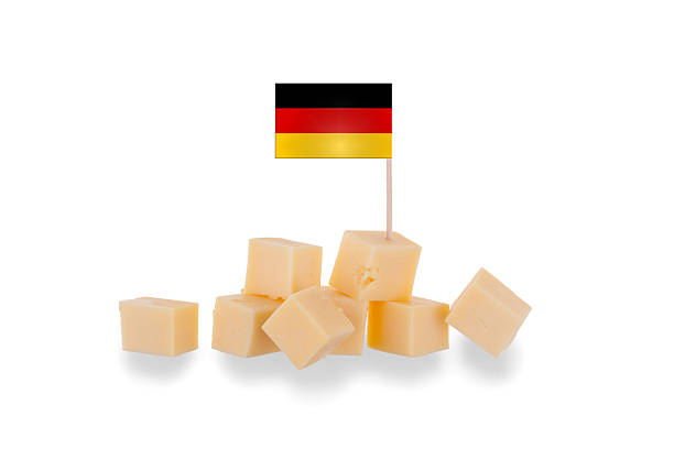 istock Pieces of cheese isolated on a white background 186022899