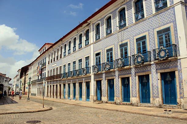 centre historique de são luís-brésil - sao luis photos et images de collection