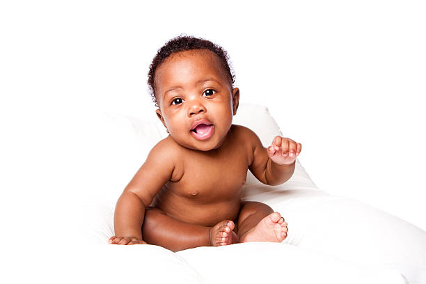 istock Cute happy smiling adorable baby infant 186025584