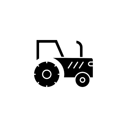 Field Tractor Agriculture Flat icon