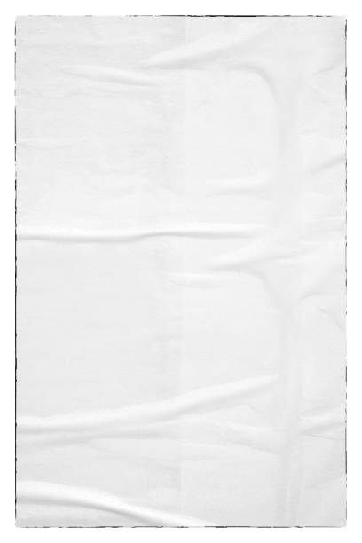 istock Blank white black old ripped torn paper crumpled creased posters grunge textures backdrop backgrounds placard 1860273182