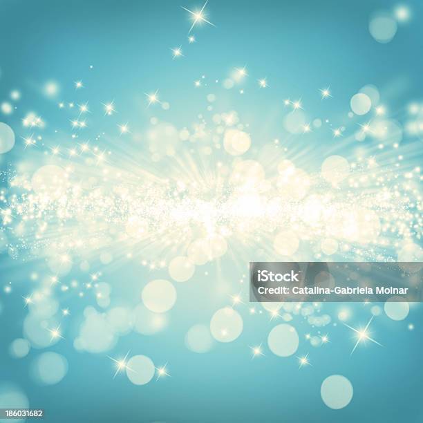 Shiny Vintage Background With Sparkle And Stars Stock Photo - Download Image Now - Abstract, Backgrounds, Blinking