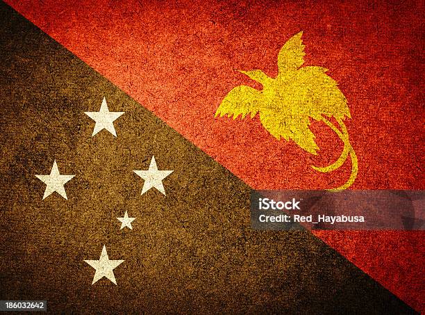 Grunge Flag Of Papua New Guinea Stock Photo - Download Image Now - Animal Markings, Art, Arts Culture and Entertainment