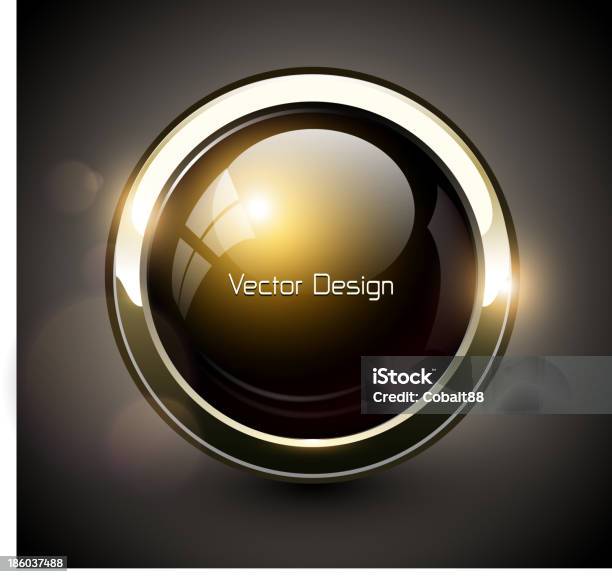 One Shiny Button Elegant Shiny Button Stock Illustration - Download Image Now - Badge ...