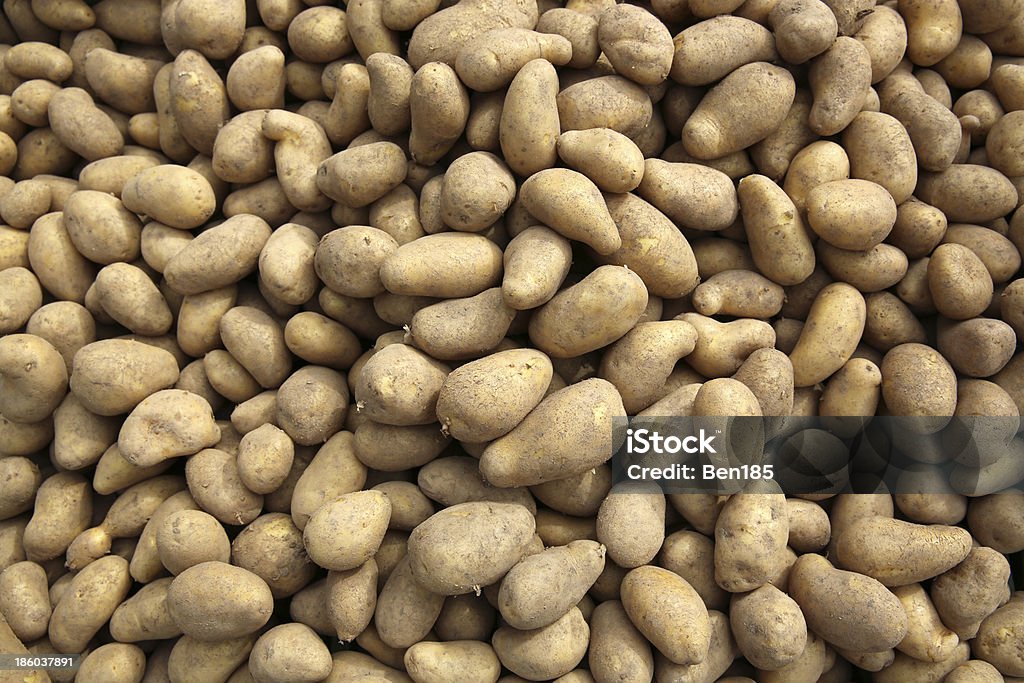 Potatoes Potatoes at Farmer's Market Close-up Stock Photo