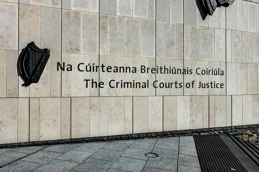 The Criminal Courts of Justice, Parkgate Street. Opened in 2010 it is the principal criminal court in Ireland.