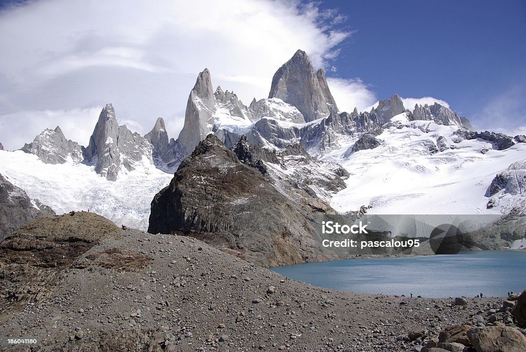 Monte Fitz Roy, Argentina - Foto de stock de Agua libre de derechos