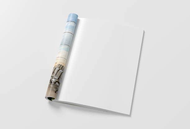 istock Magazine right-hand page mockup on white background 1860419720