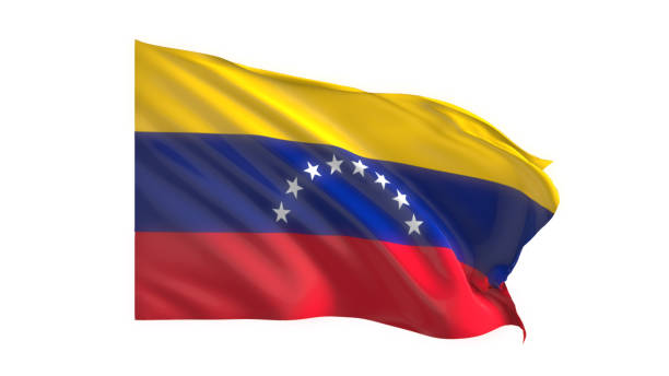 istock Venezuela national flag on white background. 1860426430
