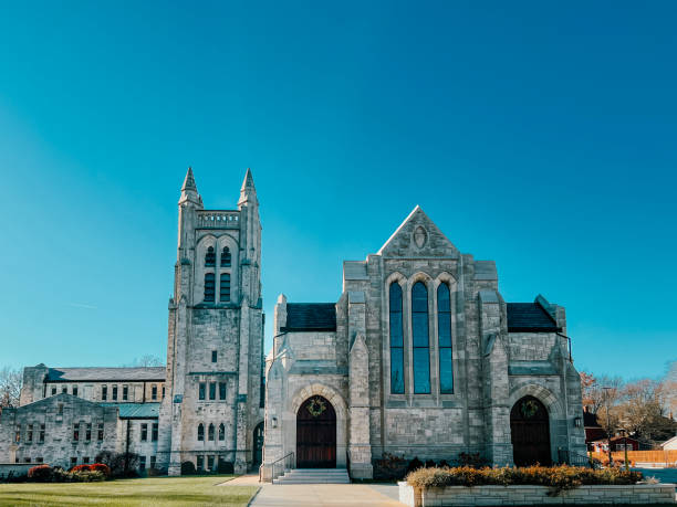 istock Stately Historic Church Exterior 1860442347