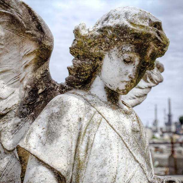 istock Beautiful sculpture at a cemetery in Melbourne Australia 186044565