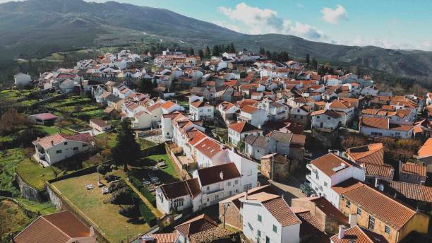 istock Panoramic aerial view Folgosinho village 1860475857