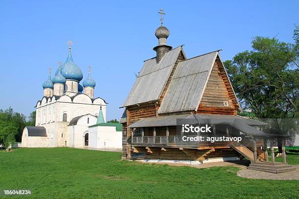 Cathedral And Wooden Orthodox Russian Church Suzdal Russia Stock Photo - Download Image Now