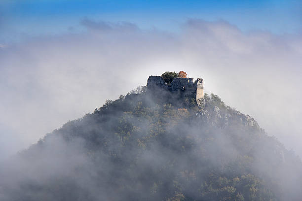 istock Castle in the fog 186048333